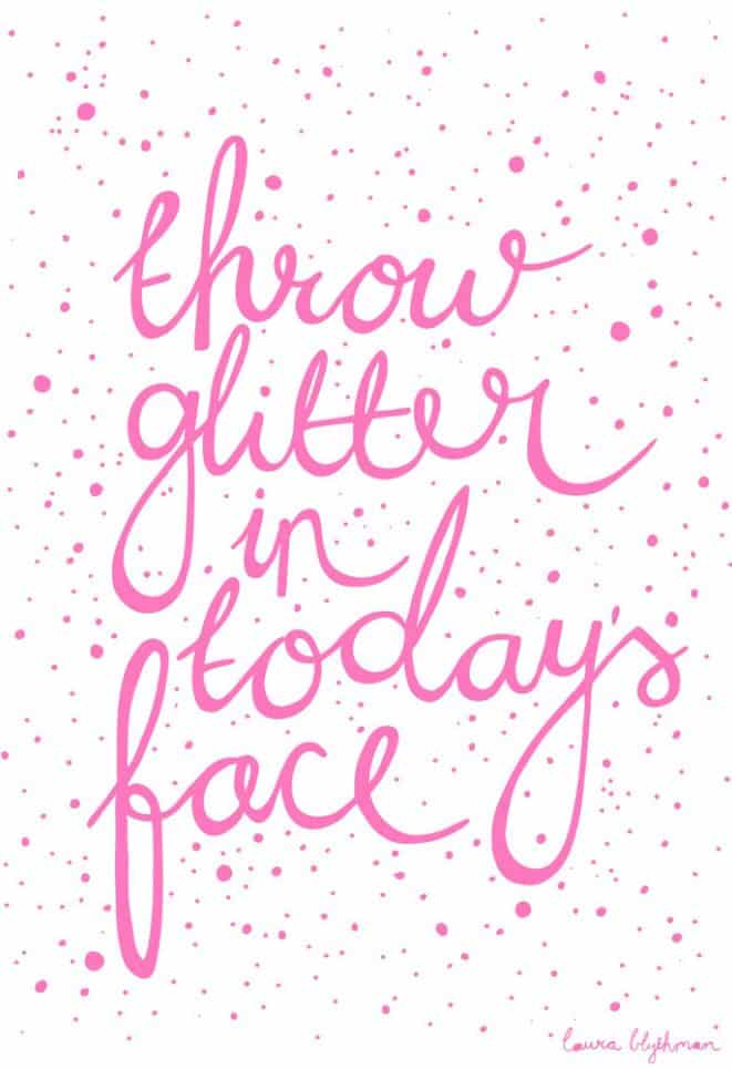 The glitter fix