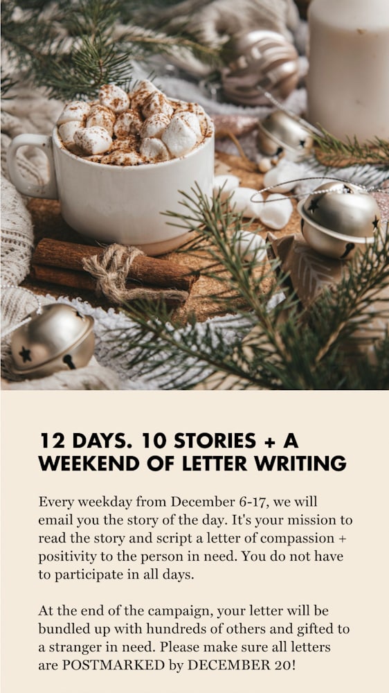 12 days of love letters