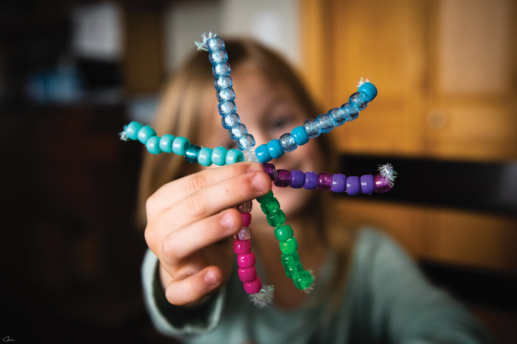 Rainbow snowflakes